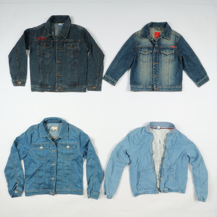 Giacche giubbini jeans denim da bambino bambina stock da 40pz