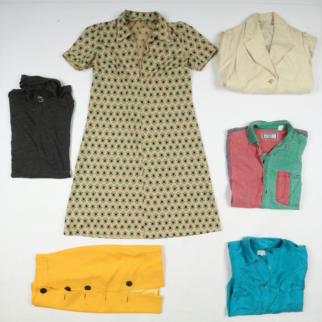 Stock abbigliamento misto 46pz donna vintage no brand estivo ed invernale misto
