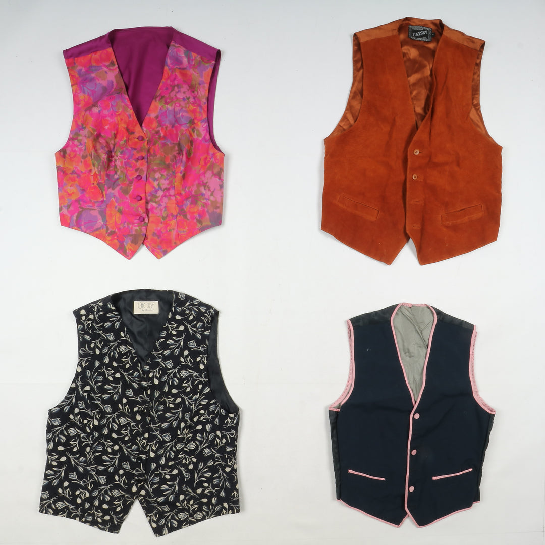 Gilet vintage uomo e donna Stock da 34pz