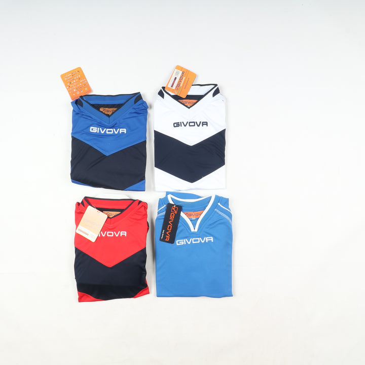 Completi sportivi da calcio nuove 55pz uomo Asics e Givova