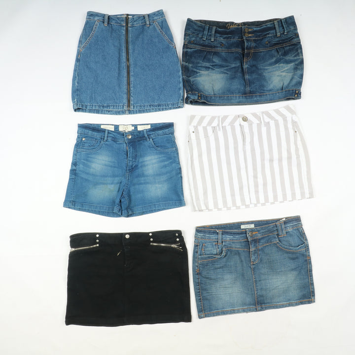 Gonne e mini gonne jeans donna box da 71pz donna