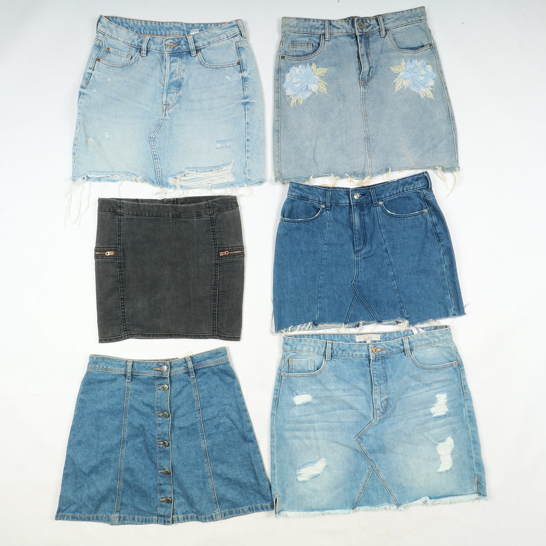 Gonne e mini gonne jeans donna box da 71pz donna