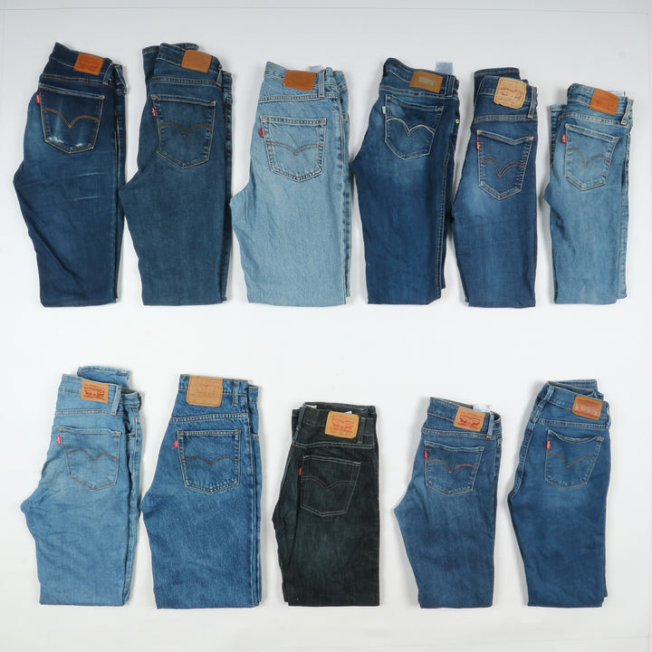 Levi's jeans denim slim, skinny, regular fit.. stock da 41 pz uomo e donna