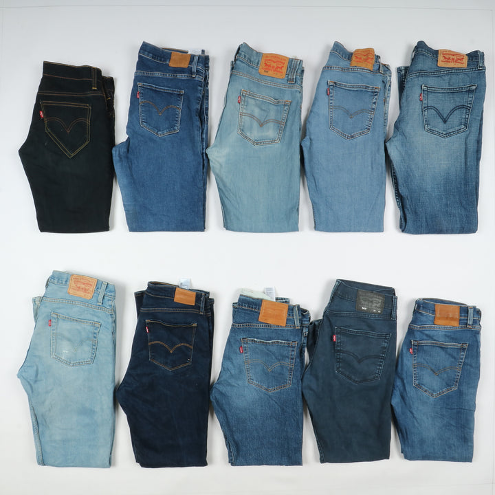 Levi's jeans denim slim, skinny, regular fit.. stock da 41 pz uomo e donna