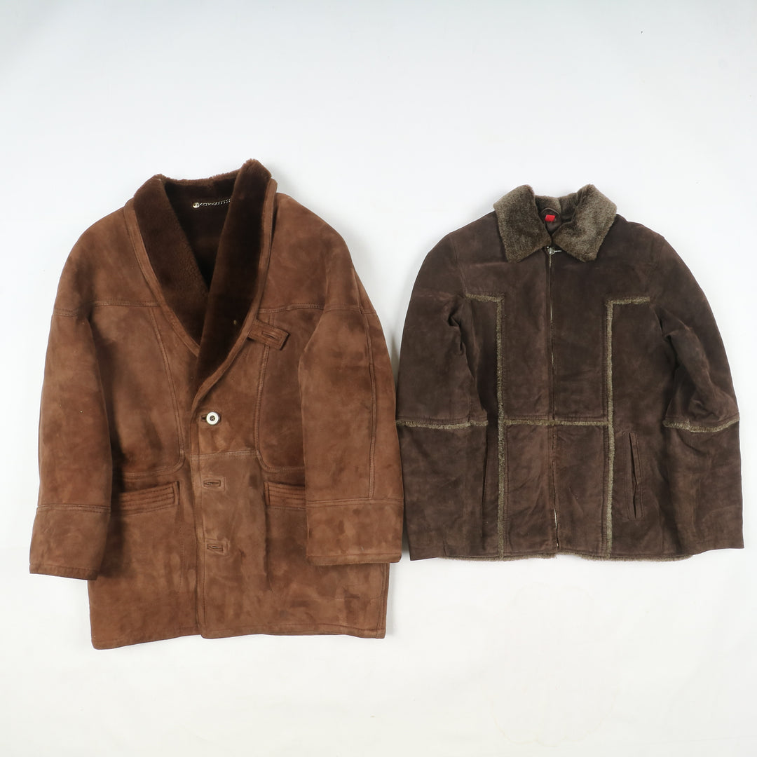 Box mix montoni shearling Uomo e Donna 9 pz stock leather jacket