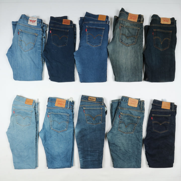 Levi's jeans denim slim, skinny, regular fit.. stock da 41 pz uomo e donna