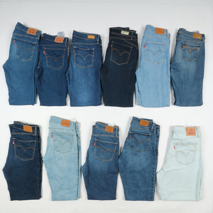 Levi's jeans stock da 42pz slim, skinny e regular fit donna Levis