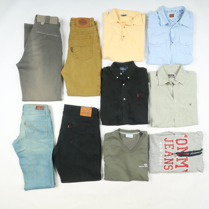 Firmato mix invernale uomo e donna grado A+B box da 34pz Levis, Moschino, Fred Perry