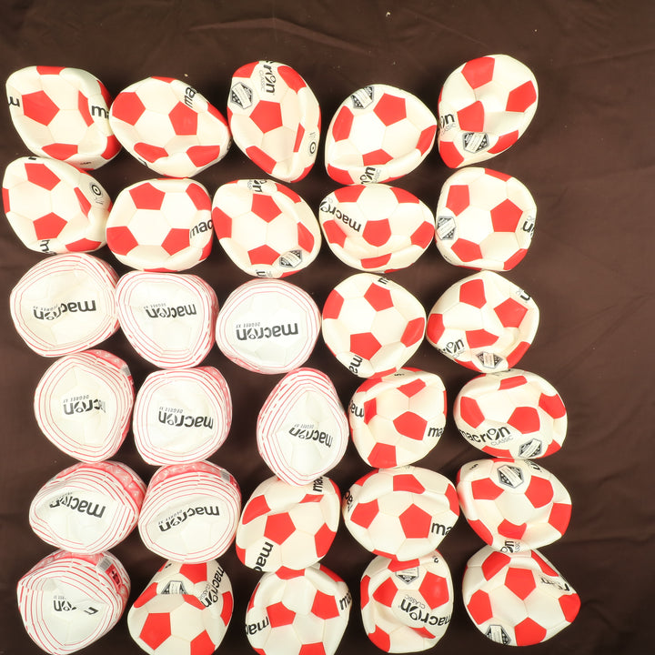 Stock palloni da calcio Macron numero 5 nuovi lotto da 70pz