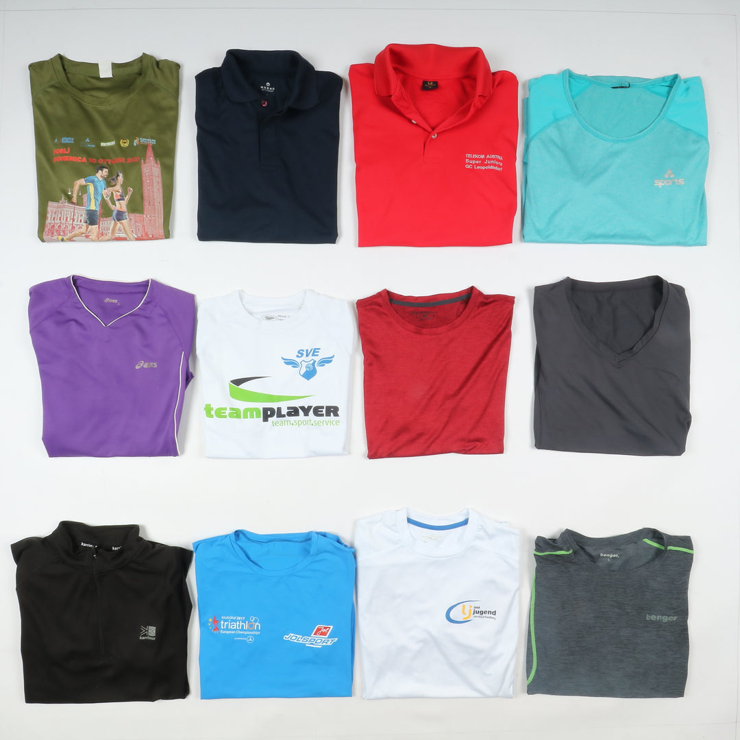 Lotto stock maglie sportive miste Box 179pz Calcio, baseball, ciclismo ed altri sport