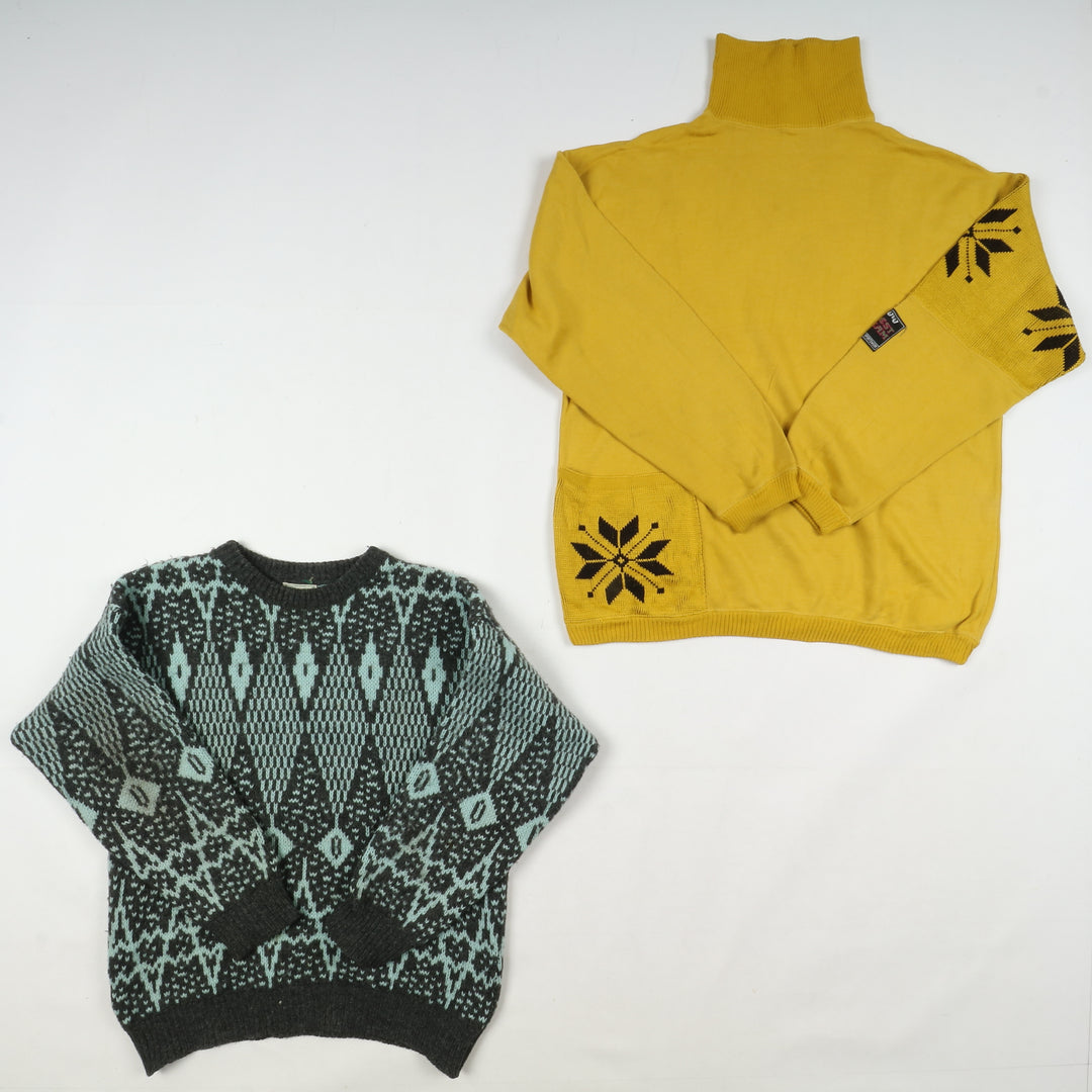 Maglioni invernali colorati uomo e donna box da 20pz