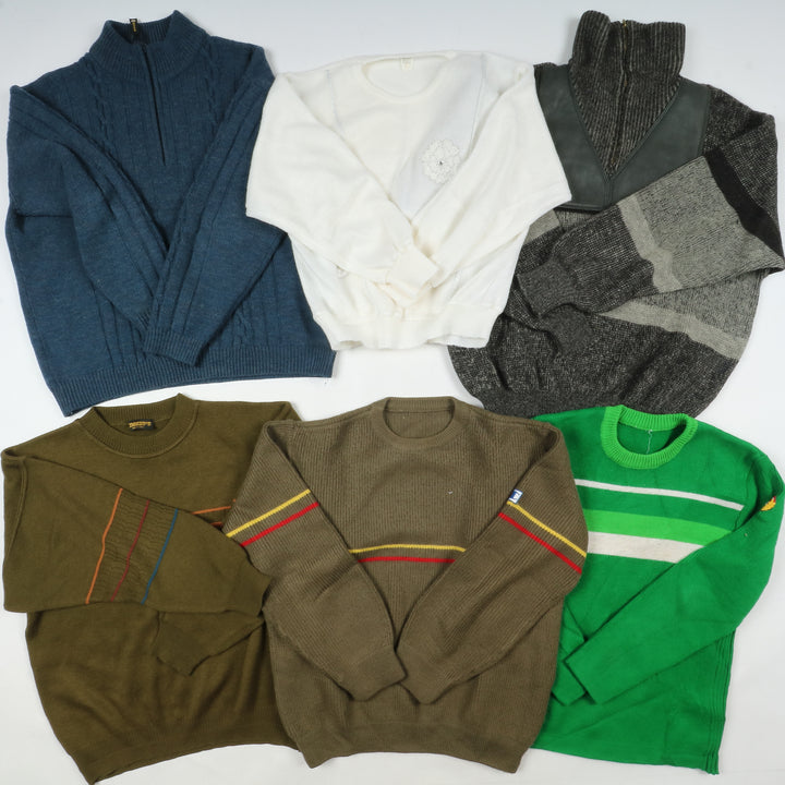 Maglioni invernali colorati uomo e donna box da 26pz