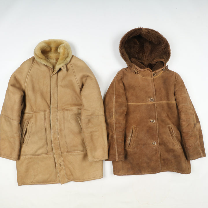 Box mix montoni shearling Uomo e Donna 7 pz stock leather jacket