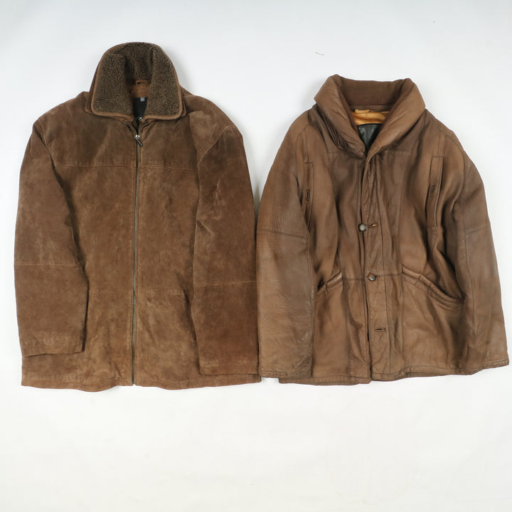 Box mix montoni shearling Uomo e Donna 8 pz stock leather jacket