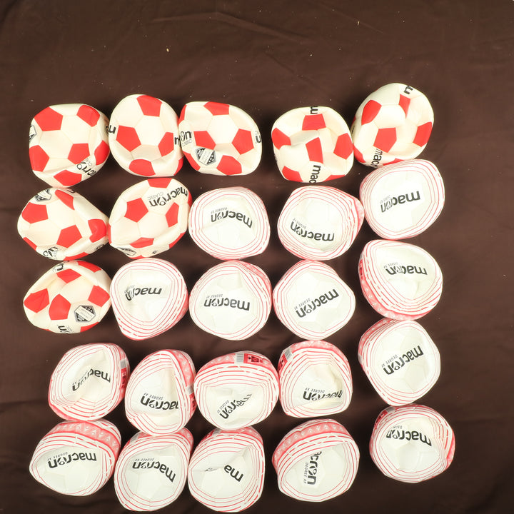 Stock palloni da calcio Macron numero 5 nuovi lotto da 71pz