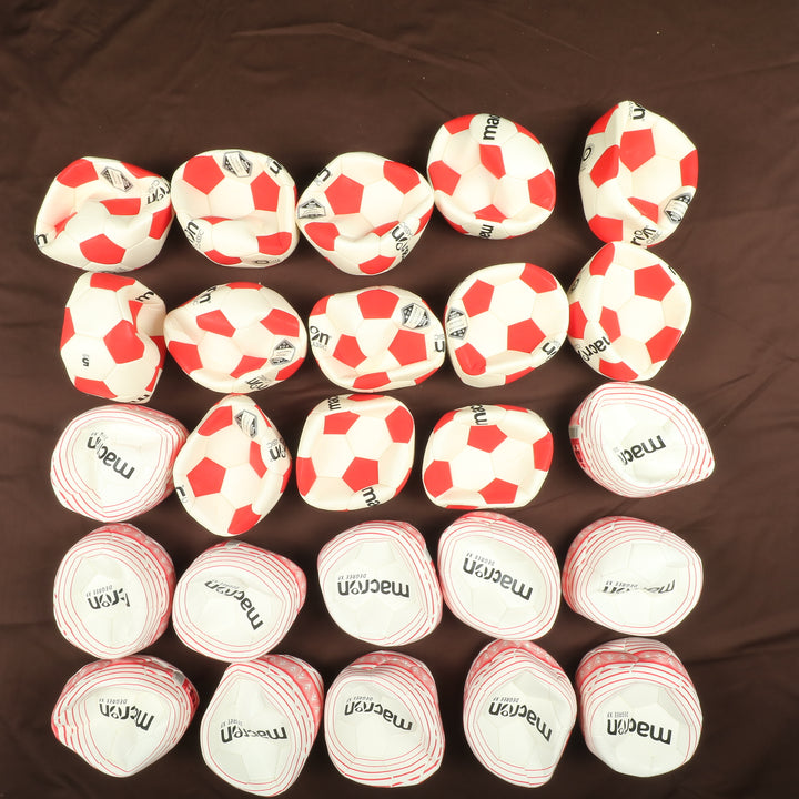 Stock palloni da calcio Macron numero 5 nuovi lotto da 70pz