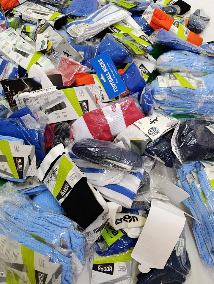 Stock calzini nuovi sportivi deadstock socks 155pz calcio football volley