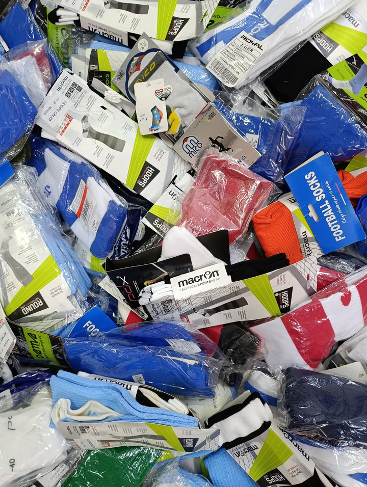 Stock calzini nuovi sportivi deadstock socks 155pz calcio football volley