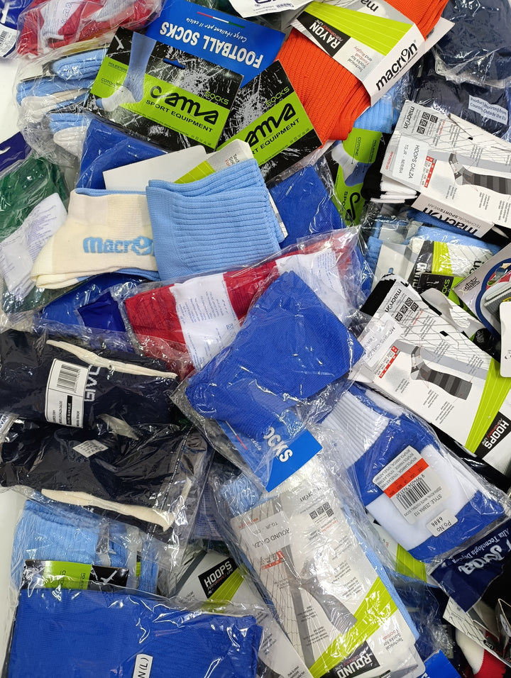 Stock calzini nuovi sportivi deadstock socks 155pz calcio football volley