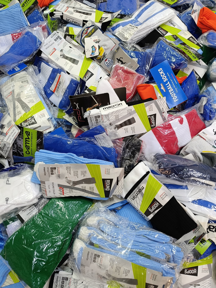 Stock calzini nuovi sportivi deadstock socks 155pz calcio football volley