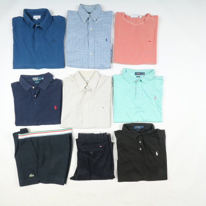 Stock Box 33pz mix Tommy Hilfiger, Ralph Lauren, Lacoste e Fred Perry uomo e donna