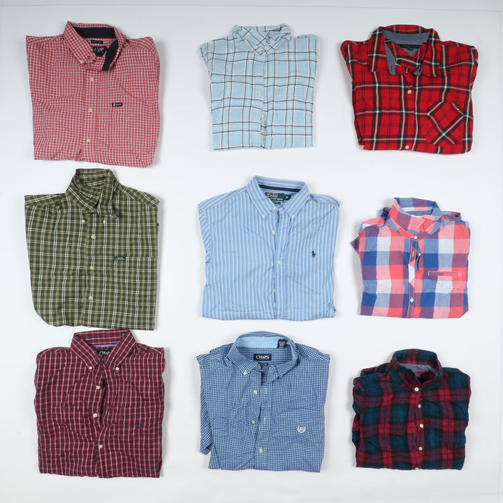 Tommy Hifiger, Ralph Lauren e CHAPS Box da 52pz Camicie vintage