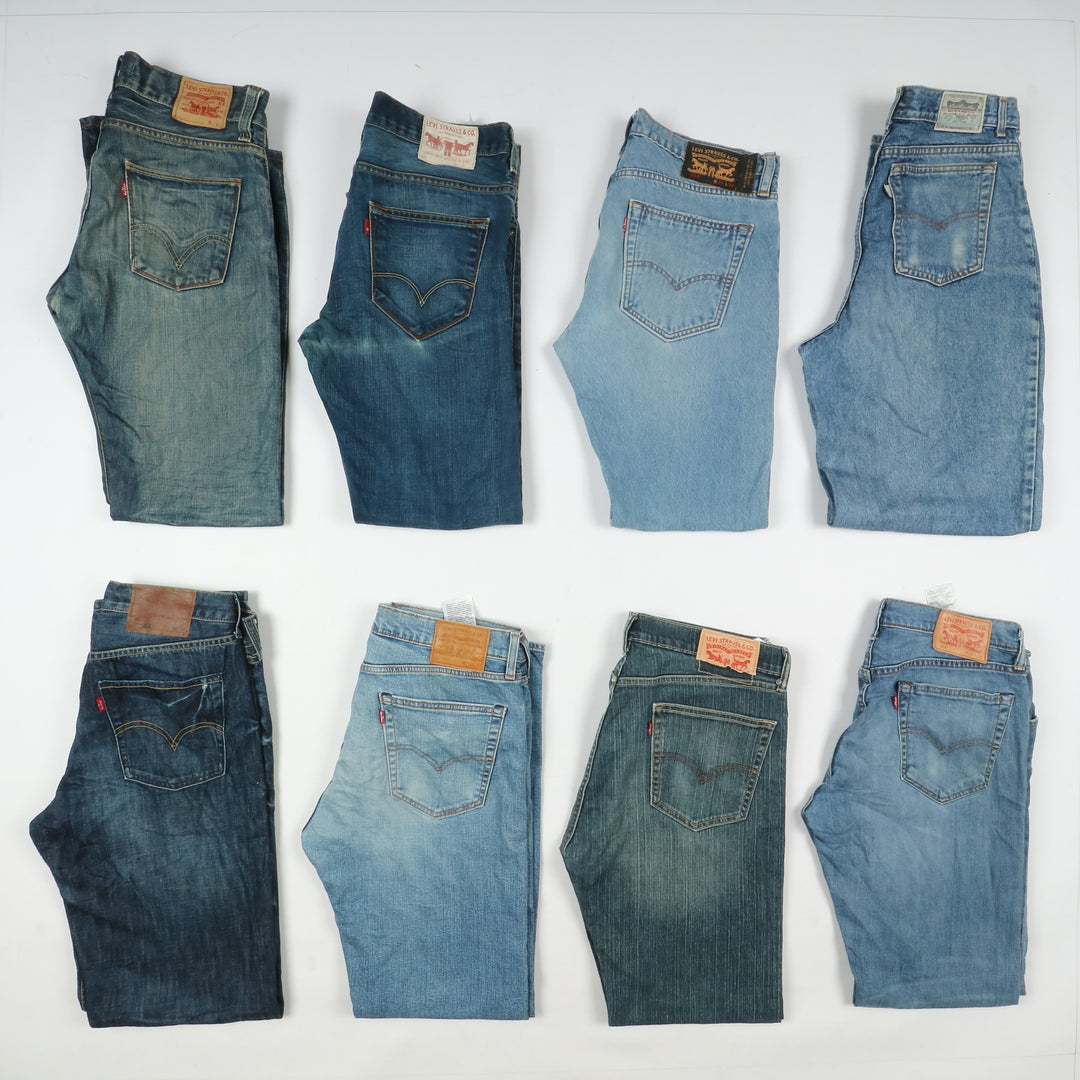 Levi's ZIP fly, Grado A+ B, stock da 33pz Levis jeans Uomo e Donna Denim
