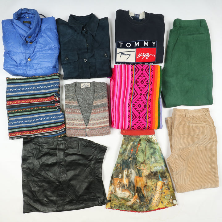 Abbigliamento vintage no brand misto uomo e donna Grado A+B Box da 30pz