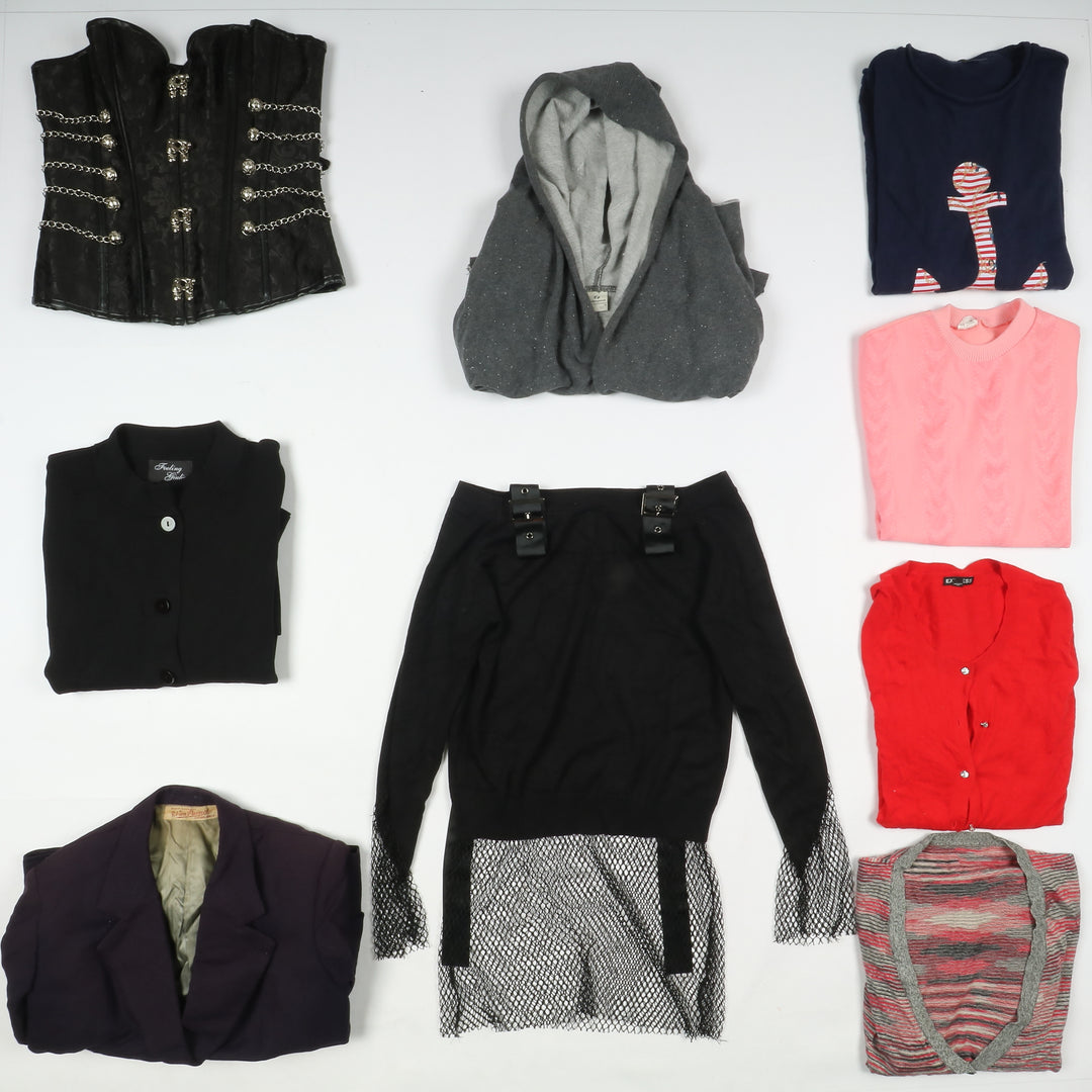 Stock abbigliamento misto 46pz donna vintage no brand estivo ed invernale misto