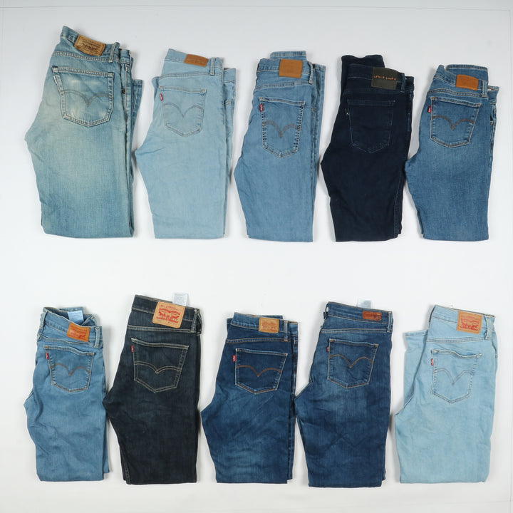 Levi's jeans denim slim, skinny, regular fit.. stock da 41 pz uomo e donna