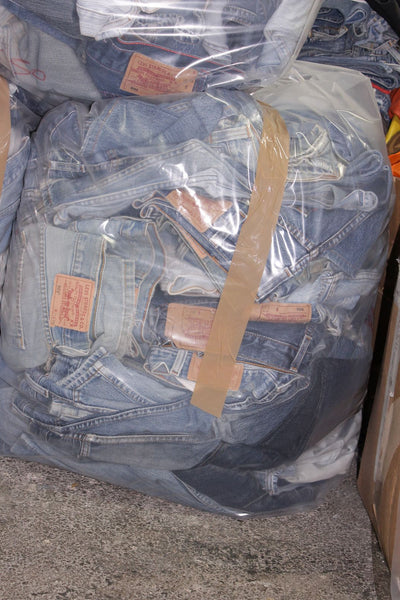 Levi's jeans vintage 100% denim box da 35kg per remake - personalizzazioni