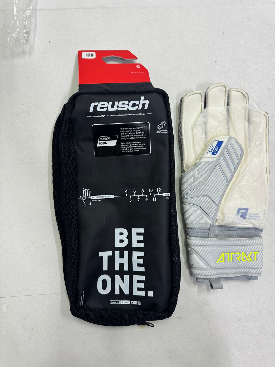 Reush attrakt grip size 10 guanti portiere calcio nuovi