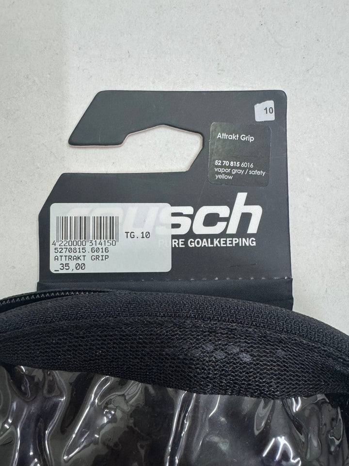 Reush attrakt grip size 10 guanti portiere calcio nuovi