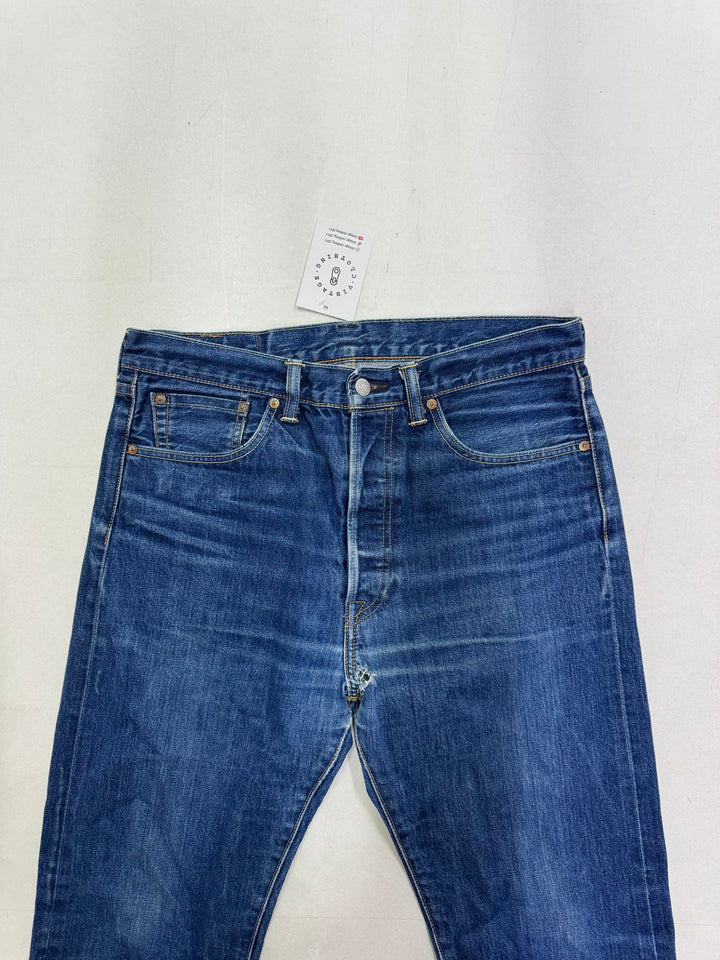 Levi's 501 White Aok W32 L32 selvedge vintage jeans lvc cimosa