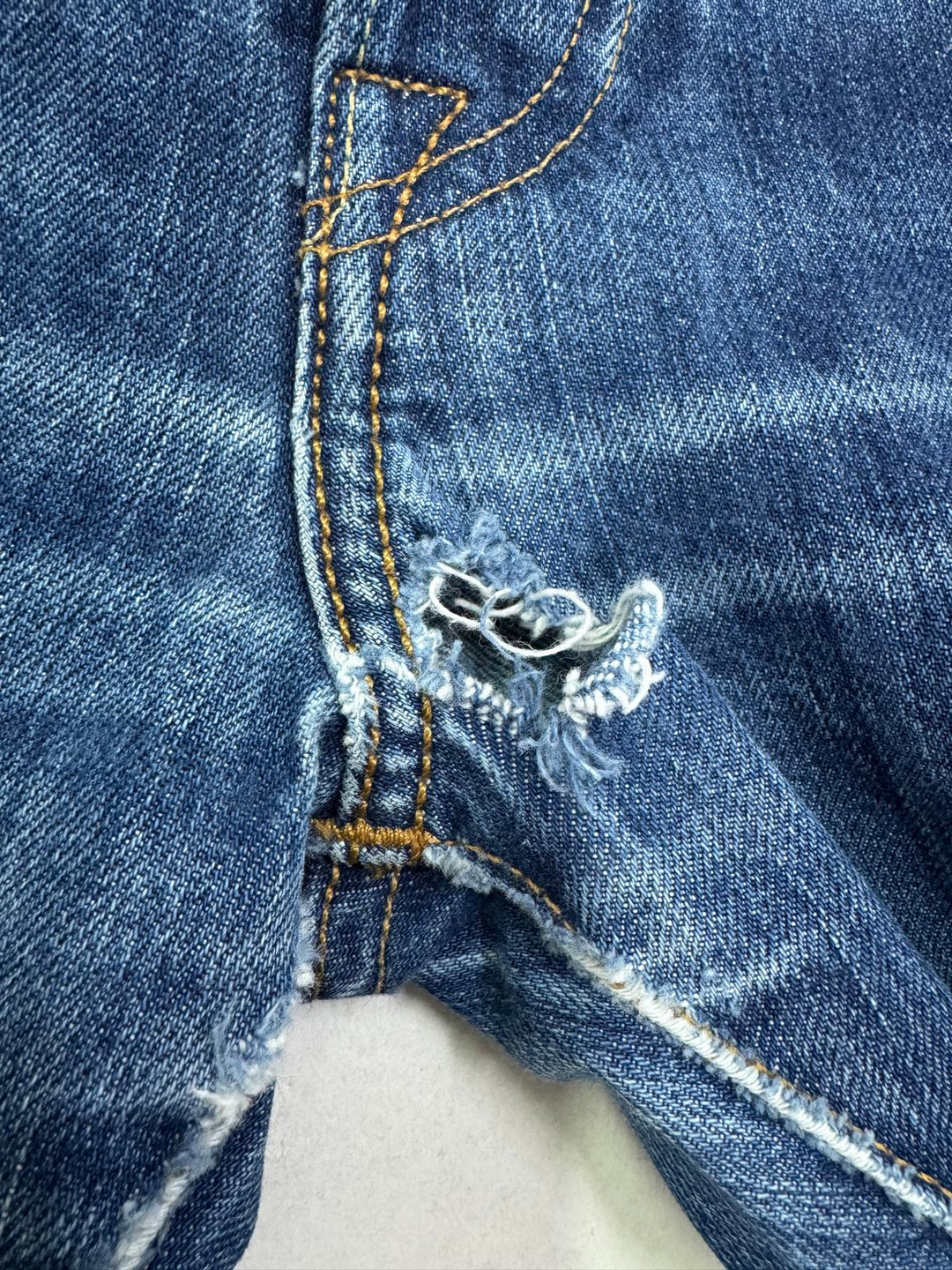 Levi's 501 White Aok W32 L32 selvedge vintage jeans lvc cimosa