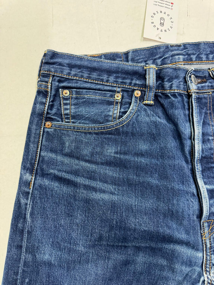 Levi's 501 White Aok W32 L32 selvedge vintage jeans lvc cimosa