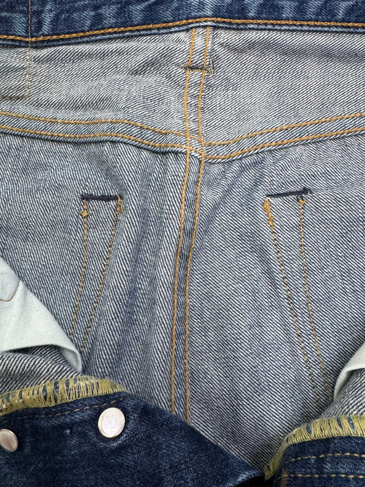 Levi's 501 White Aok W32 L32 selvedge vintage jeans lvc cimosa