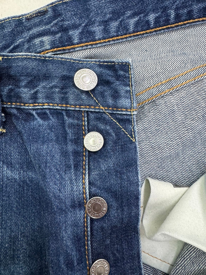 Levi's 501 White Aok W32 L32 selvedge vintage jeans lvc cimosa