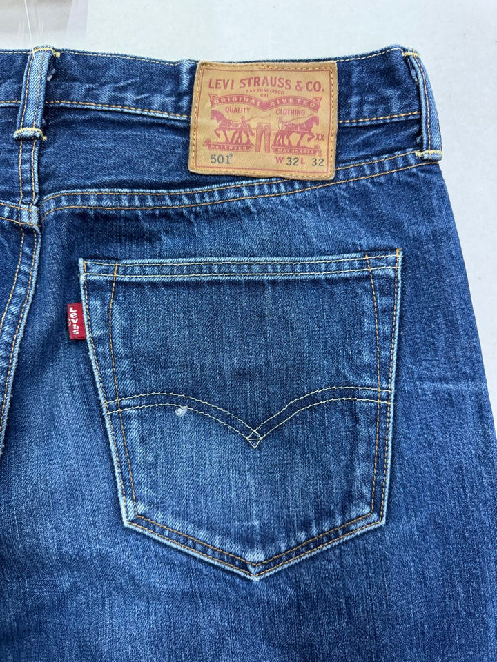 Levi's 501 White Aok W32 L32 selvedge vintage jeans lvc cimosa