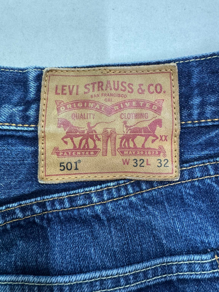 Levi's 501 White Aok W32 L32 selvedge vintage jeans lvc cimosa
