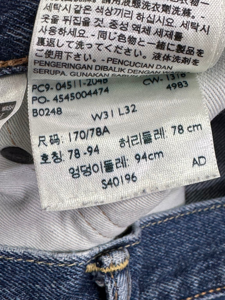 Levi's 511 W31 L32 selvedge vintage jeans lvc cimosa