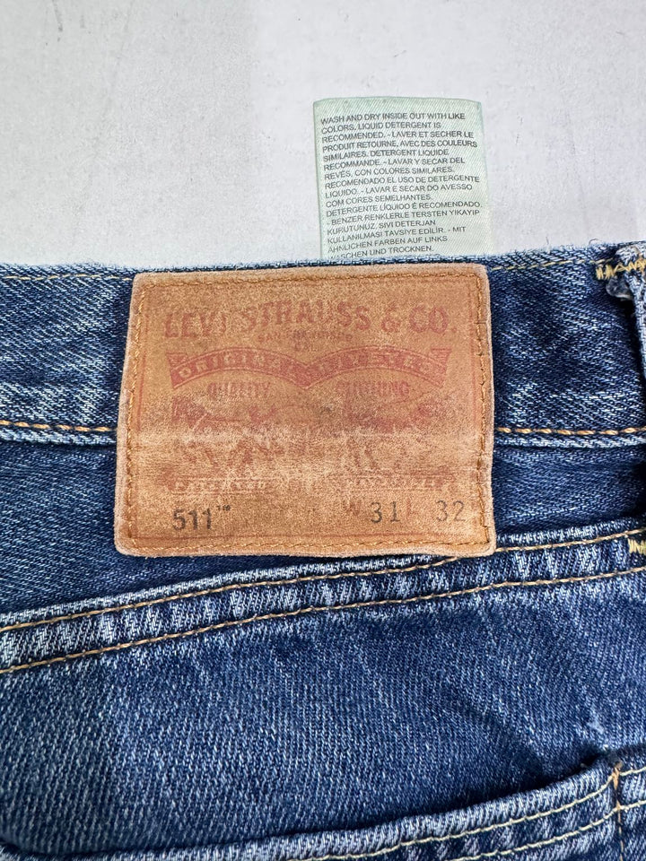 Levi's 511 W31 L32 selvedge vintage jeans lvc cimosa