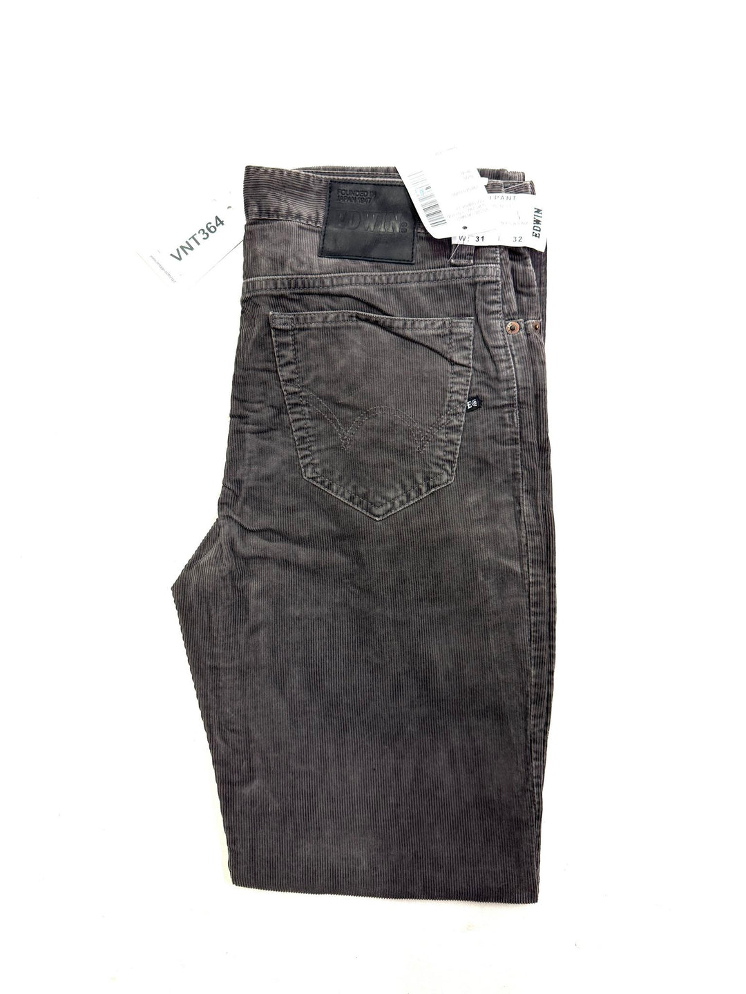 Edwin dillon slim pant W31 L32 deadstock corduroy pant marrone