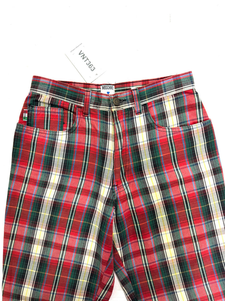 Moschino Made in Italy pantalone a quadri taglia XS anni 90&