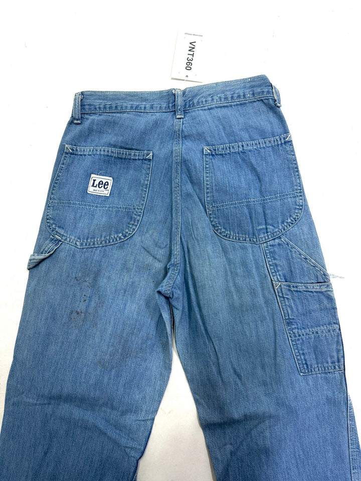 Lee made in Usa talon zip W28 L32 work pant vintage jeans anni 70&