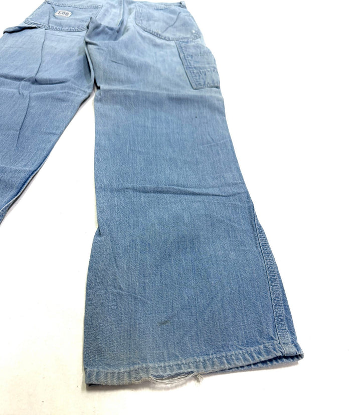 Lee W29 L32 work pant talon zip made in usa anni 70&