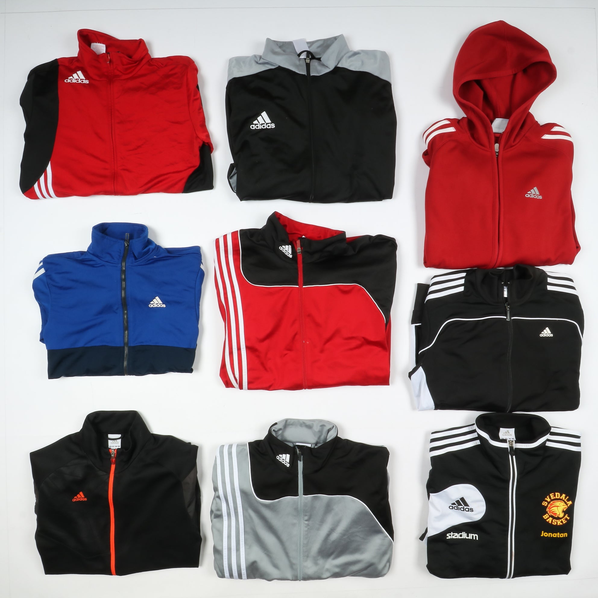 Stock Giacche Adidas Fila e Puma mix vintage stock da 45pz track top Vintage Clothing