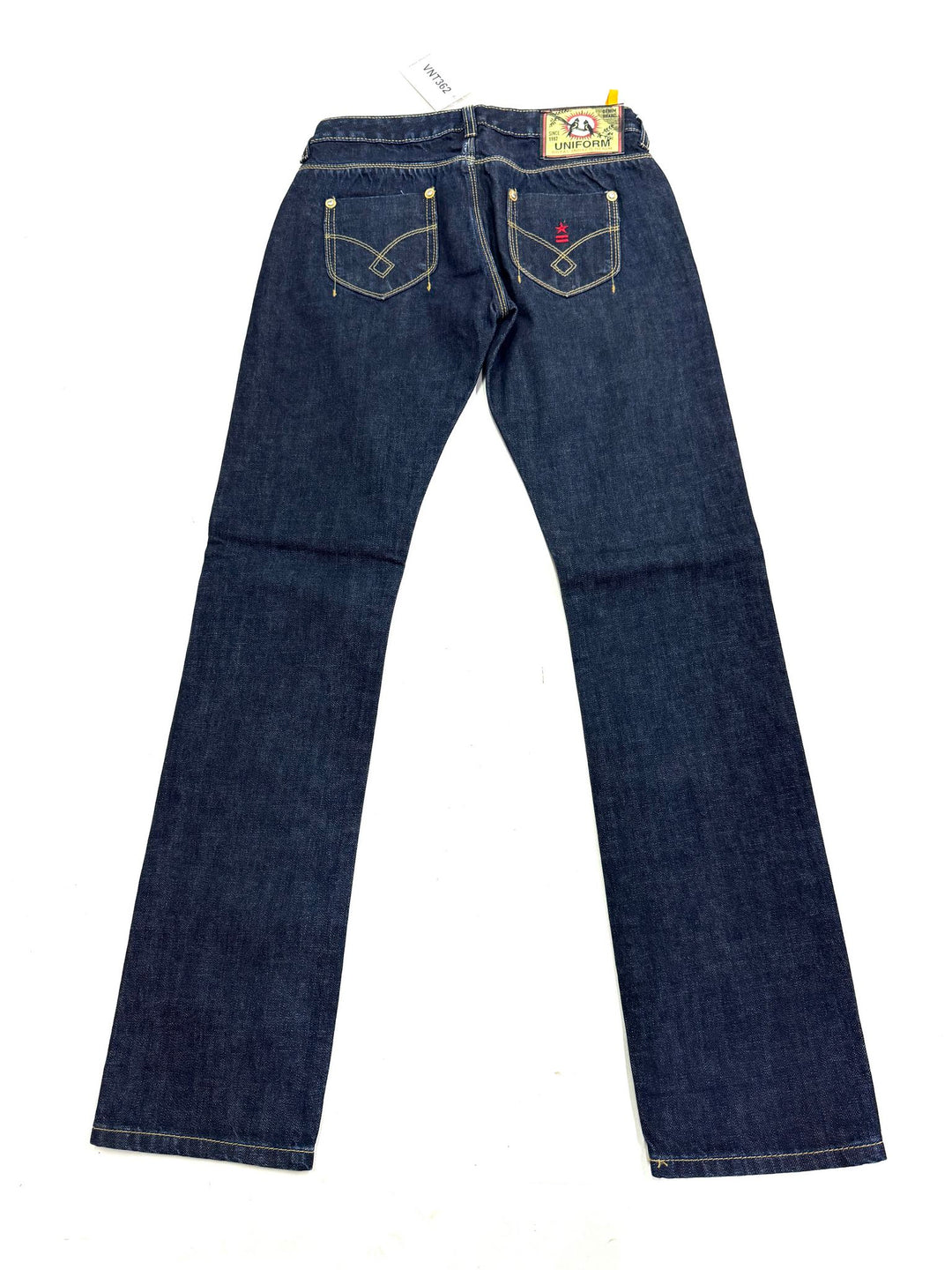 Uniform Gino chic cimosato W27 deadstock selvedge jeans vintage anni 90&