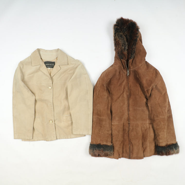Box mix abbigliamento vintage in pelle Uomo e Donna 15 pz stock leather