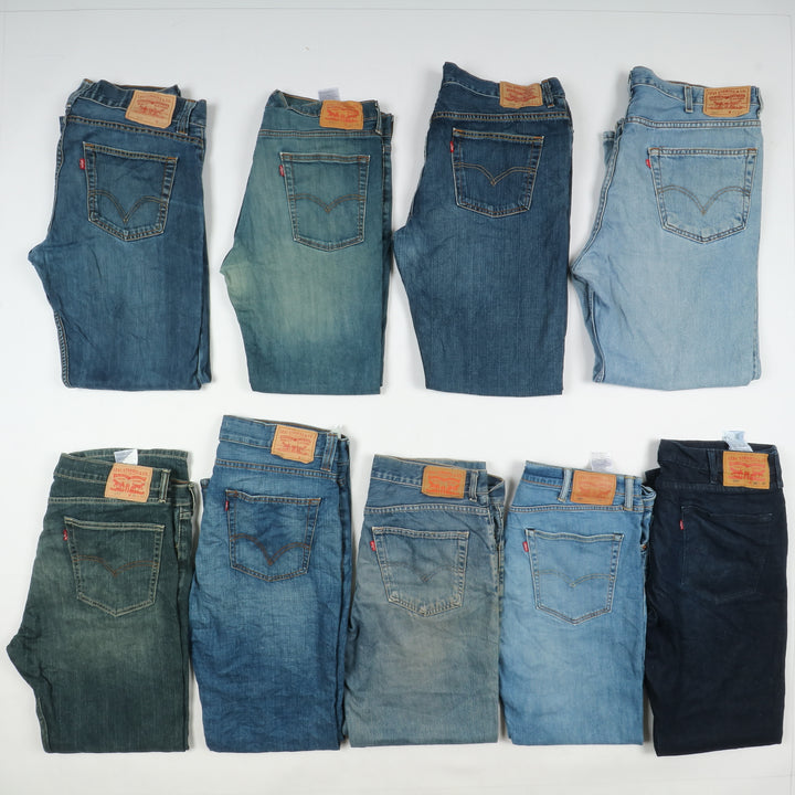 Levi's ZIP fly, Grado A+ B, stock da 33pz Levis jeans Uomo e Donna Denim